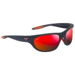 Maui Jim Lunettes de soleil Haulani Matte Solid Dark Blue Orange Hawaii Lava Minéral Superthin Présentation