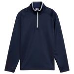 Puma Golf Pullover Waffle Fleece 1/4 Zip BN Deep Navy Präsentation