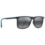 Maui Jim Sonnenbrille Makamae Bleu Mat Neutral Grey Minéral Superthin Präsentation