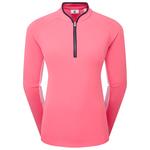 Footjoy Pullover 1/4 Zip Ls Sun Pro Shirt Pink Präsentation