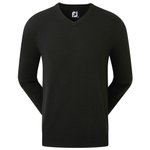 Footjoy Pullover Wool Blend V-Neck Pullover Black Präsentation