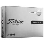 Titleist Neue Golfbälle Pro V1x Left Dash AIM White Präsentation