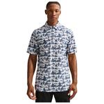Nike Polohemde Tailored Performance Dri-Fit Print Cons Photon Dust College Navy Präsentation