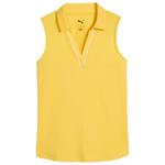 Puma Golf Polohemde W Cloudspun Piped SL Polo Sunny Yellow Präsentation