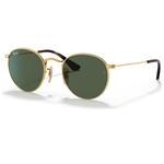 Ray Ban Sonnenbrille Round Kids Polished Arista Gold Dark Green Präsentation