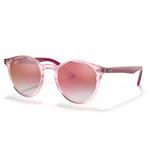 Ray Ban Sonnenbrille RB9064S Kids Polished Pink Translucide Red Gradient Incolore Präsentation