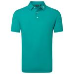 Footjoy Polohemde Stretch Pique Solid Tile Blue Präsentation