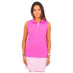 Chiberta Polohemde Links Sleeveless Fuchsia Präsentation