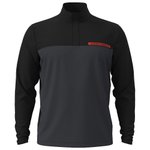 Under Armour Pullover T2G 1/4 Zip Black Anthracite Fire Präsentation