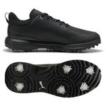 Puma Golf Schuhe mit Spikes Fusion Grip ST Black Silver Black Präsentation