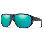 Smith Sonnenbrille Outrigger Matte Ash Marble Chromapop Polarized Opal Mirror Präsentation