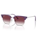 Ray Ban Sonnenbrille New Clubmaster Kids Polished Opal Purple Grey Purple Präsentation