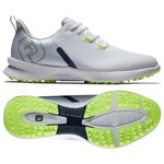 Footjoy Schuhe ohne Spikes Fuel Sport White Navy Green Präsentation