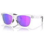 Oakley Sonnenbrille Frogskins Range Range Matte Clear Prizm Violet Präsentation