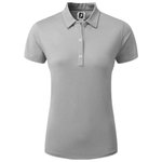 Footjoy Polohemde Heather Self Collar W Grey Präsentation