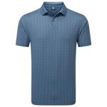 Footjoy Polohemde Modernist Geo Steel Blue Navy Präsentation