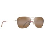 Maui Jim Sonnenbrille Naauao Doré Clair Brillant Rouge Marron Bronze HCL MauiPure Präsentation