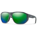 Smith Sonnenbrille Outrigger Matte Slate Chromapop Polarized Green Mirror Präsentation