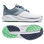 Footjoy Schuhe ohne Spikes Flex White Grey Navy Präsentation