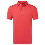 Footjoy Polohemde Lisle Solid Nantucket Red Präsentation