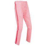 Footjoy Pantalon Gingham Lightweight Cropped W Pink Red Présentation