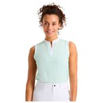 Rohnisch Polohemde Abby Sleeveless Top Monogram Green Ash Präsentation