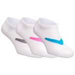 Callaway Golf Chaussettes Women's Sport Ultra Low 3 Pack White Pink, White Blue, White Grey - Sans Présentation