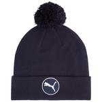Puma Golf Mütze Wrmlbl Removable Pom Beanie Blue Präsentation