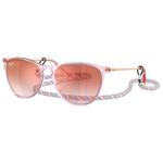 Ray Ban Lunettes de soleil RB9060S Erika Kids Polished Translucide Purple Gradient Red Incolore Présentation