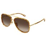 Chloé Sonnenbrille CH0382S 002 Gold Tortoise Präsentation