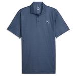 Puma Golf Polohemde Pure 3.0 Geo Deep Navy White Glow Präsentation