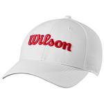 Wilson Staff Cap Tour Cap White Red Präsentation