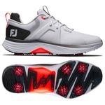 Footjoy Schuhe mit Spikes Hyperflex White Black Red Präsentation