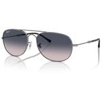Ray Ban Sonnenbrille RB3735 Bain Bridge Polished Gunmetal Polar Blue Präsentation