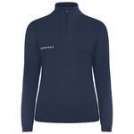 Rohnisch Pullover Kora Knitted Half Zip Navy Präsentation Rohnisch Pullover Kora Knitted Half Zip Navy Präsentation