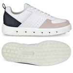 Ecco Schuhe mit Spikes M Golf Street 720 White Black Gravel Präsentation