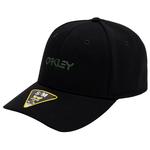 Oakley Cap 6 Panel Stretch Metallic Hat Blackout Präsentation
