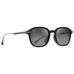 Maui Jim Sonnenbrille Ka'ouo Asian Fit Noir Brillant Gris Acier Neutral Grey MauiBrilliant Präsentation