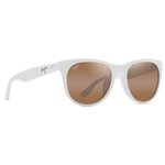 Maui Jim Lunettes de soleil Koaniani Asian Fit Shiny Solid White Hcl Bronze Mineral SuperThin Présentation