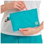 Footjoy Pochettes Valuables Pouch Teal Teal Print Peach Présentation