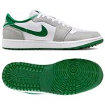 Nike Schuhe ohne Spikes Air Jordan 1 Low G White Pine Green Light Smoke Grey Präsentation