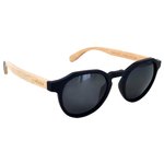 Moken Vision Sonnenbrille Green Wood Black Wood Grey Polarized Präsentation