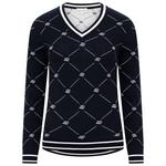 Rohnisch Pull Adele Knitted Sweater R Check Navy Présentation