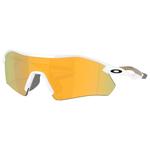 Oakley Sonnenbrille Radar Plate Polished White Prizm 24k Polarized Präsentation