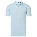 Footjoy Polohemde Modernist Geo White Ice Blue Präsentation