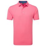 Footjoy Polo Stretch Lisle Dot Print Pink Lemonade Dark Denim Présentation