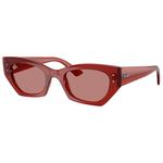 Ray Ban Sonnenbrille RB4430 Zena Brown Opal Light Brown Präsentation