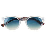 Moken Vision Sonnenbrille Otis Crystal Tortoise Blue Gradient Lens Präsentation