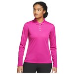 Nike Polo Dri-Fit Victory Long Sleeve Pink Présentation