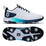 Footjoy Schuhe mit Spikes Tour Rival White Navy Blue Präsentation